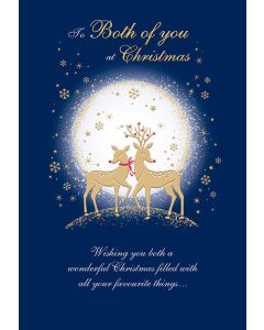 To Both Of You At Christmas Card. 23x15cm (9x6 Inches)