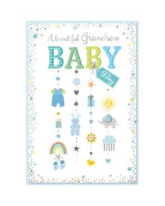 On The Birth Of Your Great Grandson Card. 19x13cm