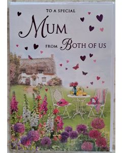 To A Special Mum From Both Of Us Card. Mother's Day Card 23x15cm (9x6 Inches)