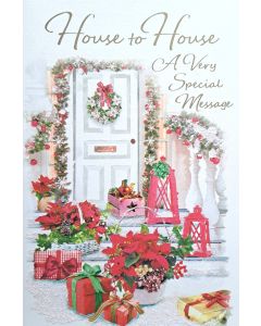 House To House A Very Special Message. Christmas Card. 19x13cm