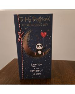 Valentine's Card, To My Boyfriend. 23x12cm