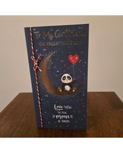 Valentine's Card, To My Girlfriend. 23x12cm