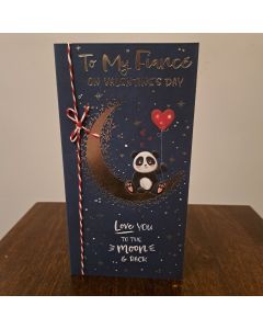Valentine's Card, To My Fiance. 23x12cm