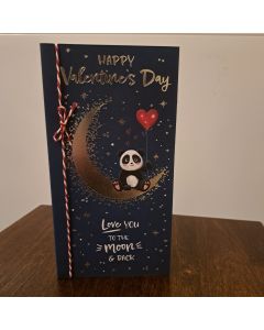 Valentine's Card, Open Card. Happy Valentine's day. 23x12cm