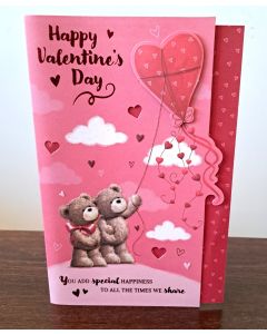 Valentine's Card. Open Valentine's Card. 9x6 Inches (23x15cm)