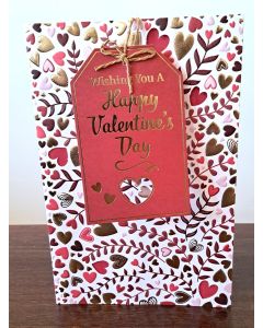 Valentine's Card. Open Valentine's Card. 9x6 Inches (23x15cm)