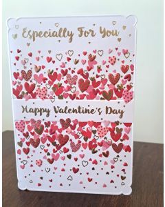 Valentine's Card. Especially For You. Open Card. 19x13cm