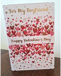 Valentine's Card. For My Boyfriend. 19x13cm