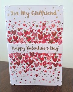 Valentine's Card. For My Girlfriend. 19x13cm