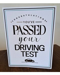 Passed Your Driving Test Card. 19x13cm