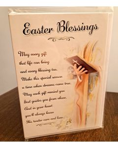 Easter Card - Easter Blessings. Size 19x13cm