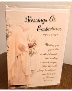 Easter Card - Blessings at Easter. Size 19x13cm