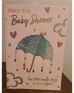 Enjoy Your Baby Shower Card. 19x13cm