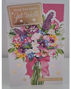 Get Well Card. Thinking Of You. 23x15cm 
