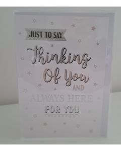 Just To Say Thinking Of You Card. 19x13cm
