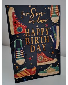 Son-in-Law Birthday Happy Birthday Card. 19x13cm