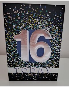 Boys Age 16 Birthday Card. 19x13cm