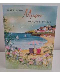 Just For You Mum On Your Birthday Card. 19x13cm