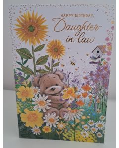 Happy Birthday Daughter-in-Law Card. 19x13cm