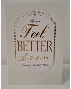 Get Well Card. Hope You Feel Better Son. 23x15cm (9x6 Inches)