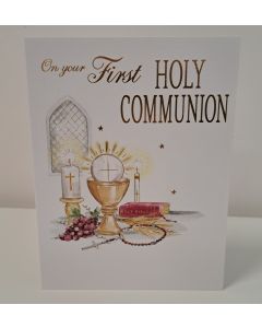 On Your First Holy Communium Card. 19x13cm