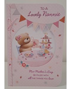Mother's Day Card. To A Lovely Nannie. 23x15cm (9x6 Inches)