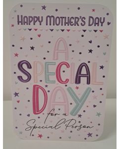 Mother's Day Card. A Special Day For A Special Person. 19x13cm