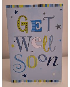 Get Well Soon Card. 19x13cm