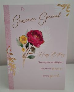 To Someone Special Birthday Card. 23x15cm