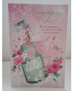 Anniversary Wishes To A Special Couple Remember The Shared Time. 23x15cm