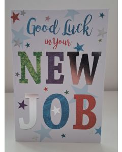 Good Luck In Your New Job Card. 19x13cm