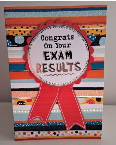 Well Done On Your Exam Results Card. Congratulations. 19x13cm