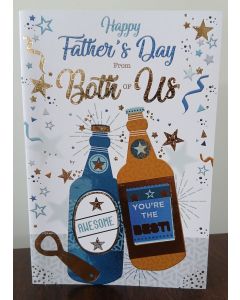 Father's Day Card. Beer Bottle Design. 23x15cm