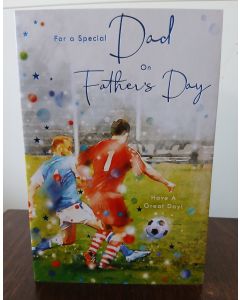 Father's Day Card. Football Design. 23x15cm