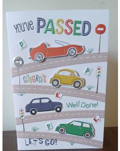 Driving Testing You've Passed. Well Done. For Male/Female. 19x13cm