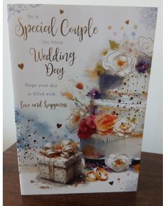 Special Couple On Your Wedding Day. 23x15cm