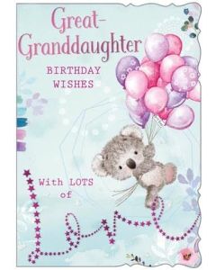 Great Granddaughter Birthday Card 19x13cm (8x6 Inches)