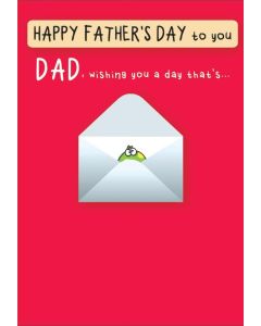 Father's Day Card For Dad. Humour Design. 23x15cm