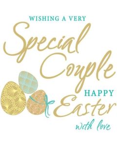 Special Couple Happy Easter Card. 19x13
