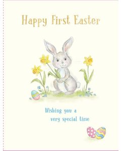 Happy First Easter Card. 1st Easter. 19x13cm