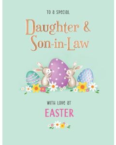 Daughter and Son-in-Law Easter Card. 19x13cm