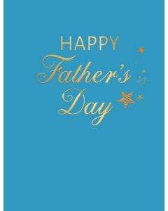 Father's Day Card. Modern Blue Design. 19x13xm
