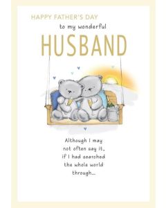 Husband Father's Day Card. 23x15cm