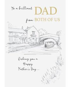 Father's Day Dad Both of Us Card. 23x15cm