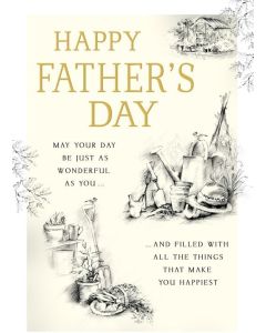 Happy Father's Day Card. 23x15cm