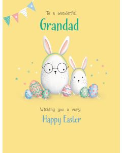 Easter Card For A Wonderful Grandad. 19x13cm (8x6 Inches)