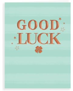 Good Luck Card. Traditional Design. 19x13cm