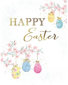 Happy Easter. Open Easter Card. 19x13cm