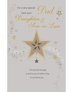 Dad From Your Daughter Son-in-Law Father's Day Card. 23x15cm