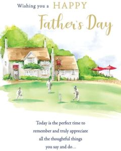 Father's Day Card. Cricket Design. 23x15cm